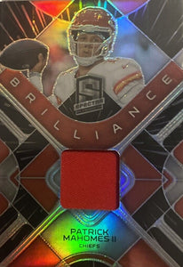 Patrick Mahomes 2023 Panini Spectra Brilliance Series Mint Insert BRI-PMA Featuring an Authentic Red Jersey Swatch # 59 of only 60 Made