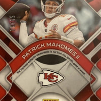 Patrick Mahomes 2023 Panini Spectra Brilliance Series Mint Insert BRI-PMA Featuring an Authentic Red Jersey Swatch # 59 of only 60 Made