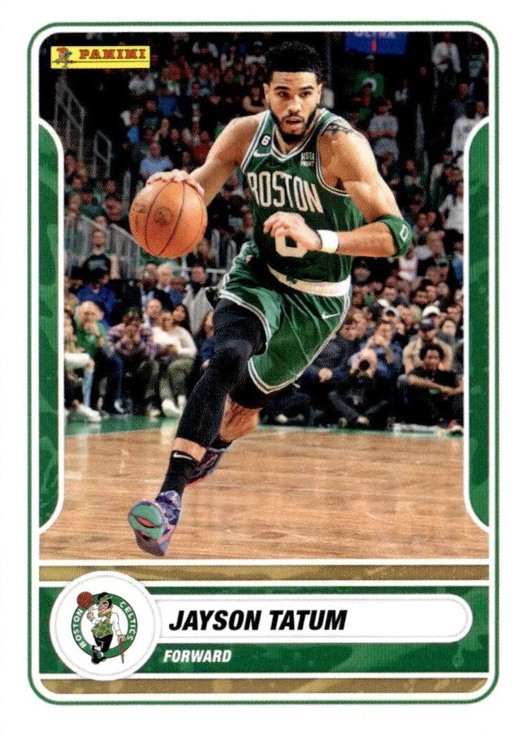 Jayson Tatum 2023 2024 Panini Limited Edition Full Sized Sticker Card Series Mint Card #94