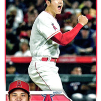 Shohei Ohtani 2023 Topps Baseball Series Mint Card #17 picturing him in his White Los Angeles Angels Jersey