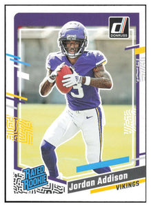 Minnesota Vikings 2023 Donruss Factory Sealed Team Set Featuring 3 Rated Rookie Cards