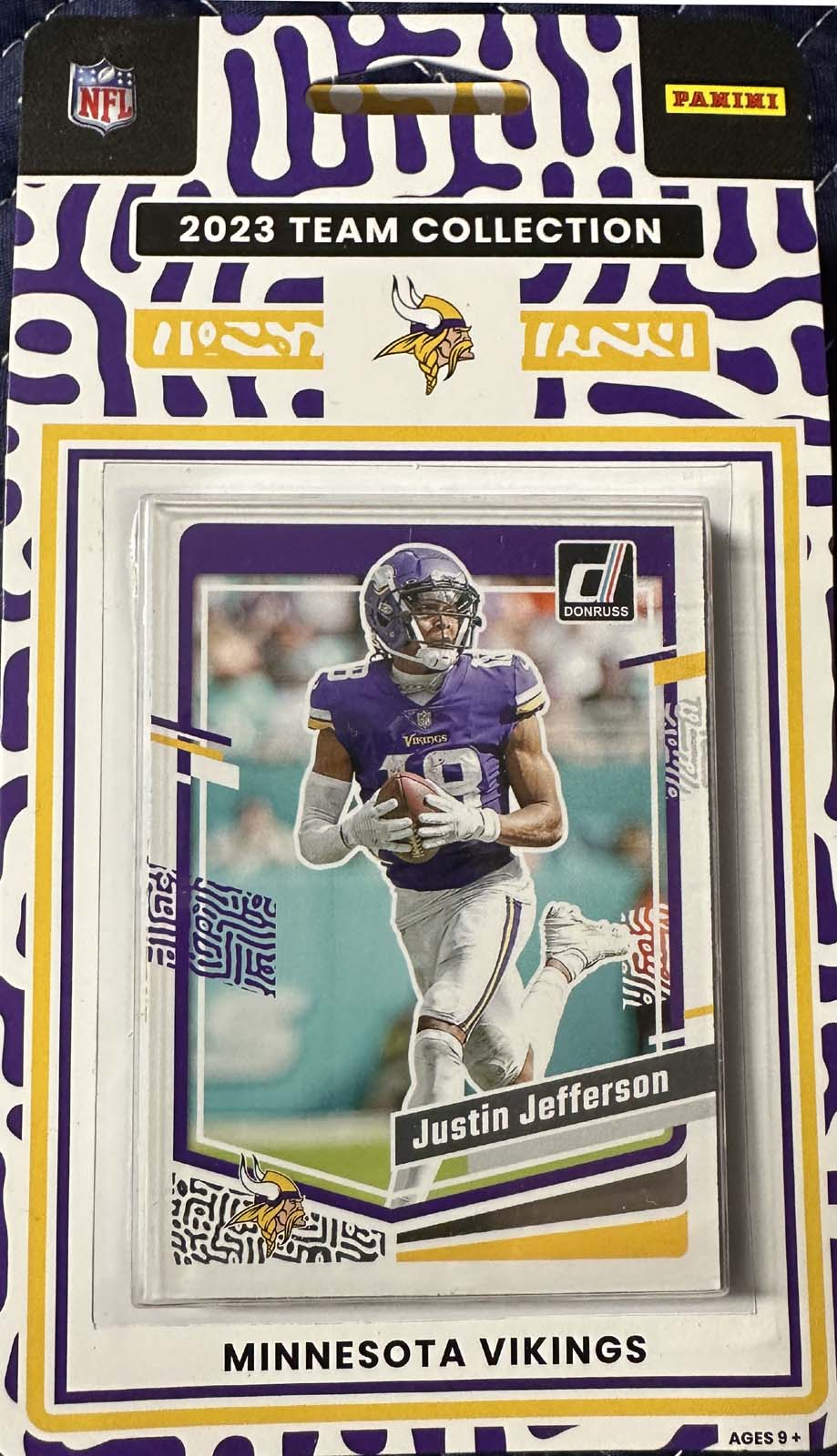 Minnesota Vikings 2023 Donruss Factory Sealed Team Set Featuring 3 Rated Rookie Cards