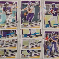 Minnesota Vikings 2023 Donruss Factory Sealed Team Set Featuring 3 Rated Rookie Cards