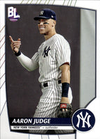 Aaron Judge 2023 Topps BIG LEAGUE Baseball Series Mint Card #1 picturing this New York Yankees Star is his Pinstriped Jersey
