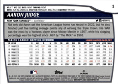  Aaron Judge 2023 Topps Baseball Series Mint Card #62 picturing  this New York Yankees Star is his Pinstriped Jersey : Collectibles & Fine  Art
