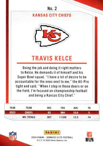 Travis Kelce 2024 Donruss Elite Series Mint Card #2