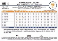 New York Mets 2024 Topps Factory Sealed 17 Card Team Set Featuring Francisco Lindor and Pete Alonso with Rookie Cards of Ronny Mauricio and Grant Hartwig Plus
