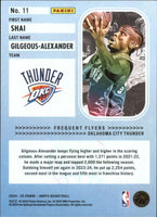 Shai Gilgeous-Alexander 2024 2025 Panini NBA Hoops Frequent Flyers Series Mint Insert Card #11
