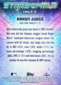 Aaron Judge 2024 Topps CHROME Stars of MLB Mint Insert Card #CSMLB-13