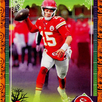 Patrick Mahomes 2024 Panini Score Halloween Orange Pumpkin Series Mint Card #137