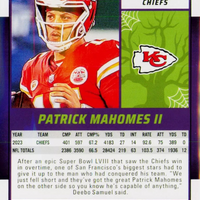 Patrick Mahomes 2024 Panini Score Halloween Orange Pumpkin Series Mint Card #137