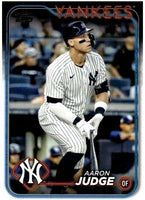 New York Yankees 2024 Topps Complete Mint Hand Collated 21 Card Team Set Featuring 3 Different Aaron Judge Cards Plus Gerrit Cole and Rookie Cards of Clay Holmes, Austin Wells and Jasson Dominguez
