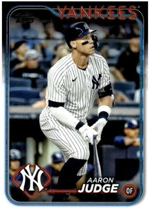 New York Yankees 2024 Topps Complete Mint Hand Collated 21 Card Team Set Featuring 3 Different Aaron Judge Cards Plus Gerrit Cole and Rookie Cards of Clay Holmes, Austin Wells and Jasson Dominguez