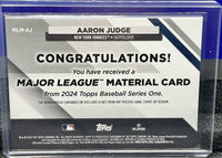 Aaron Judge 2024 Topps Major League Material Game Used Bat Relic Card #MLM-AJ
