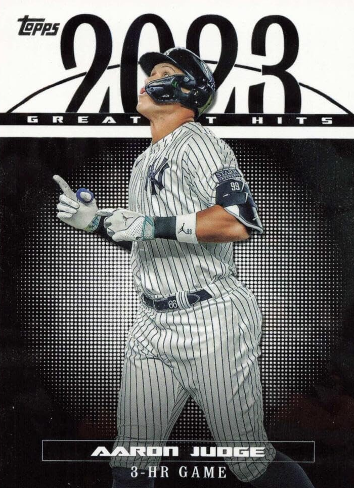 Aaron Judge 2024 Topps 2023 Greatest Hits Mint Insert Card #23GH-2