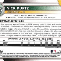Nick Kurtz 2025 Bowman Prospects Baseball Series Mint Rookie Card #BP-114