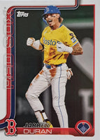 Boston Red Sox 2025 Topps Factory Sealed 17 Card Team Set Featuring Ceddanne Rafaela, Jarren Duran and Trevor Story with 2 Rookie Cards Plus
