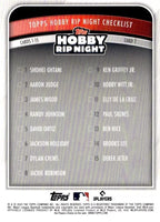 Shohei Ohtani 2025 Topps Hobby Rip Night Series Mint Card #1
