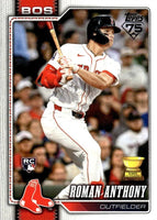 Boston Red Sox 2026 Topps Complete Mint 26 Card Team Set with Rookie Cards of Payton Tolle, Roman Anthony, Jhostynxon Garcia and Connelly Early Plus
