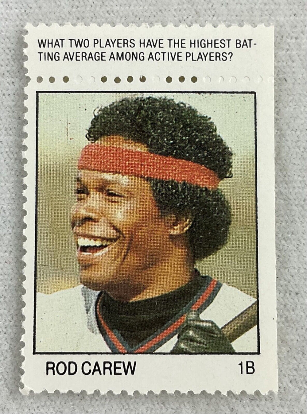 Rod Carew 1983 Fleer Baseball Stamp