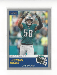 Jordan Hicks 2019 Panini Score SCORECARD Series Mint Card #184