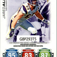 Jared Allen 2010 Topps Attax Code Card Series Mint Card