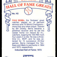 Yogi Berra 1987 Leaf Candy City Team Hall of Fame Greats Series Mint Card #H2