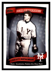 Christy Mathewson 2010 Topps Peak Performance Series Mint Card #PP-10