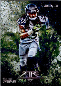 Richard Sherman 2014 Topps Fire Series Mint Card #22