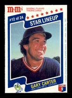 Gary Carter 1987 M & M Star Lineup Series Mint Card #12
