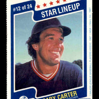 Gary Carter 1987 M & M Star Lineup Series Mint Card #12
