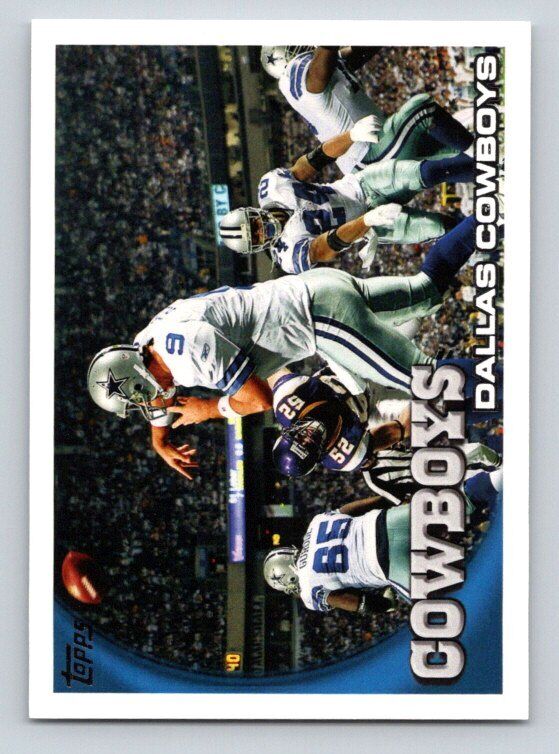 Tony Romo Dallas Cowboys 2010 Topps Series Mint Card #419