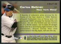 Carlos Beltran 2006 Topps Hobby Masters Series Mint Card #HM18
