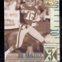 Joe Montana 1999 Upper Deck Century Legends Series Mint Card #3