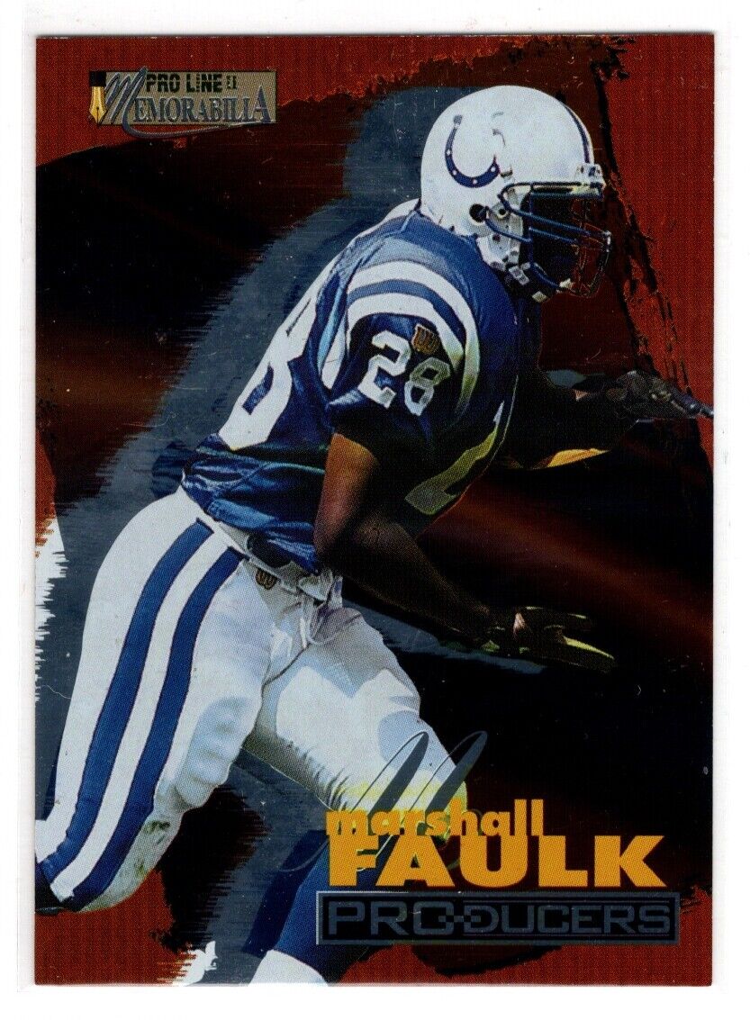 Marshall Faulk 1996 Pro Line Memorabilia Producers Series Mint Card #P10