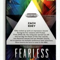 Zach Edey 2024 2025 Panini Prizm Fearless Series Mint Card #6