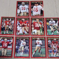 Joe Montana 1995 Upper Deck Chronicles Collectors Choice Complete Set