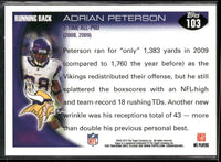 Adrian Peterson 2010 Topps Series Mint Card #103
