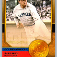 Babe Ruth 2012 Topps Golden Greats Series Mint Card #GG75