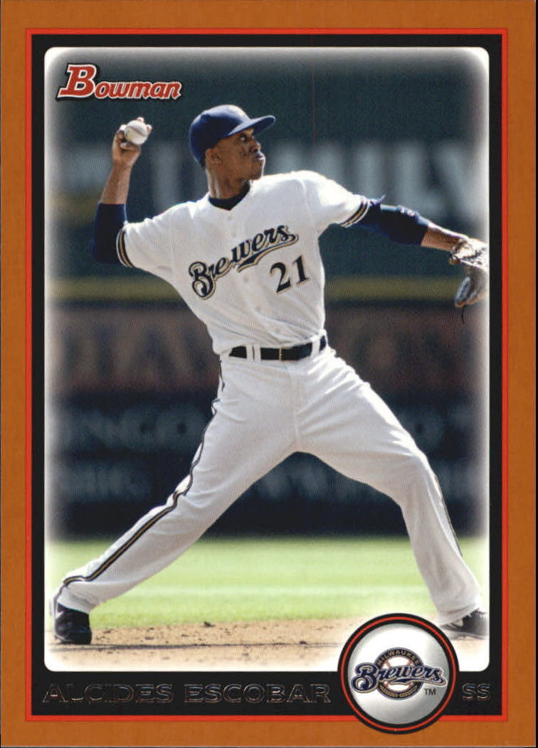 Alcides Escobar 2010 Bowman Orange Series Mint Card #22