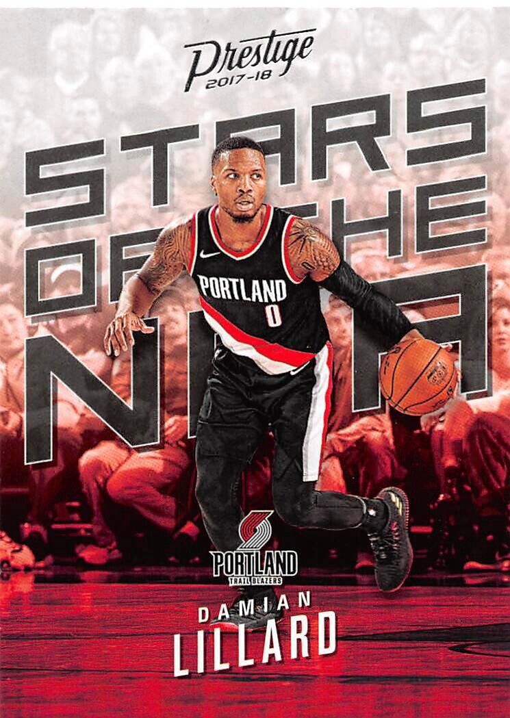 Damian Lillard 2017 2018 Prestige Stars of the NBA Series Mint Card #14