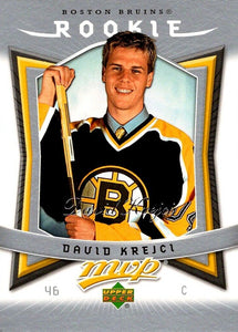 David Krejci 2007 2008 Upper Deck MVP Mint Rookie Card #308