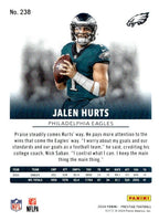 Jalen Hurts 2024 Panini Prestige Series Card #238
