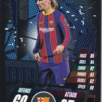 Antoine Griezmann 2020 2021 Topps Match Attax UEFA International Icons Series Mint Card  #II10