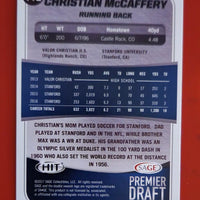 Christian McCaffrey 2017 Sage Hit Gold Series Mint Rookie Card #112