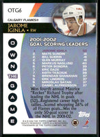 Jarome Iginla 2002 2003 Topps Own The Game Card #OTG6
