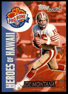 Joe Montana 2000 Topps Stars Pro Bowl Series Mint Card #142