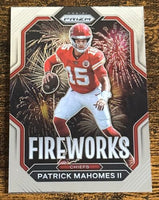 Patrick Mahomes II 2022 Panini Prizm Fireworks Series Mint Card #F-2
