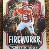 Patrick Mahomes II 2022 Panini Prizm Fireworks Series Mint Card #F-2