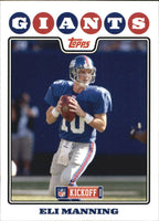 Eli Manning 2008 Topps Kickoff Series Mint Card #3
